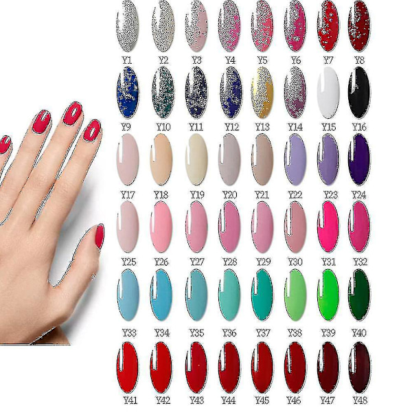 Nagelkonstsats med 35000 varv/min nagelborr, 120W/54W LED-nagellampa, 40/30/20/10 färger UV-gellack, Nagelkonstsatscombo1- combo2