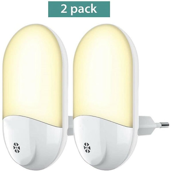 2 stk, 58*28,5*100 mm LED-nattlys for barn Elektrisk plugg Flerfarget automatisk plug-and-play nattlys Ac