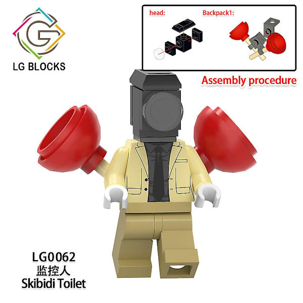 8 stk. Hot Skibidi Toilet Minifigur Samlet Mini Byggeklodser Actionfigurer Legetøj Børn Julegave