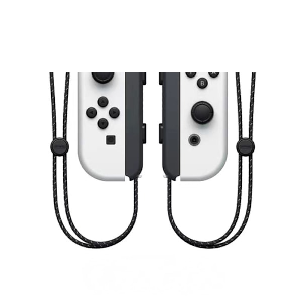 Nintendo Switch-kontroller Joycon trådløs Bluetooth-spillkontroller fjernvekking med snor, støtter fitnessring white