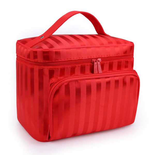 Kvinnor stor kosmetisk smink resor Toalettväska Portable Case Organizer Handväska