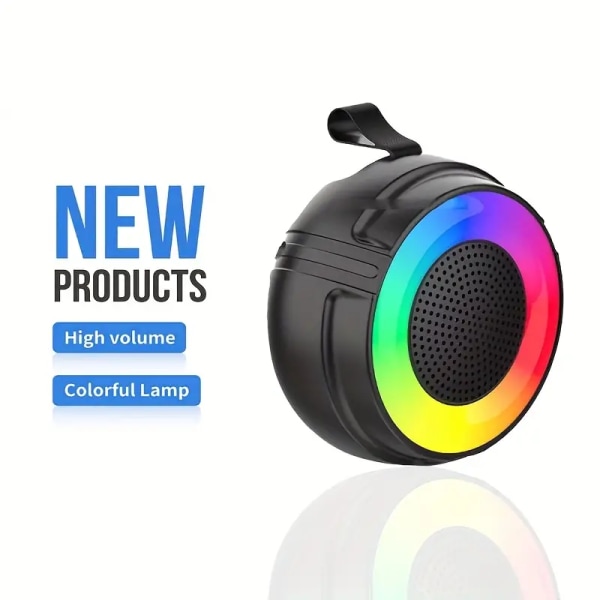 New Mini Speaker New Mini RGB Light Portable Card Insert Small Speaker Outdoor