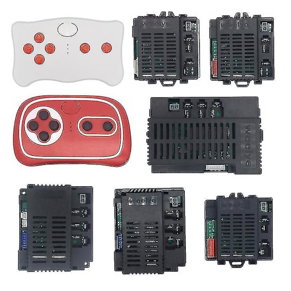 Elektrisk leksaksbil för barn med Bluetooth-fjärrkontroll, Kontroller med mjukstartsfunktion 2.4g Bluetooth-sändare RX71 full set