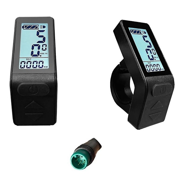 Ebike LCD-display Mini Meter KT-LCD4 Display Vattentät Kontakt För KT-styrenhet Elcykelkonverteringssats