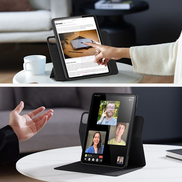 ESR iPad Pro 13 2024 Kotelo 2-in-1 Magneettinen Palautuva Hybrid Musta