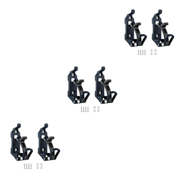 1/2/3 2-pack/parti Fäste för takräcketillbehör Väggfäste Svart Black 3Sets