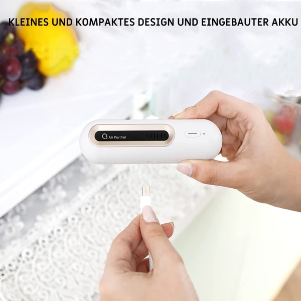Mini USB kjøleskap deodorant, O3 ozongenerator luftrenser luktdreper