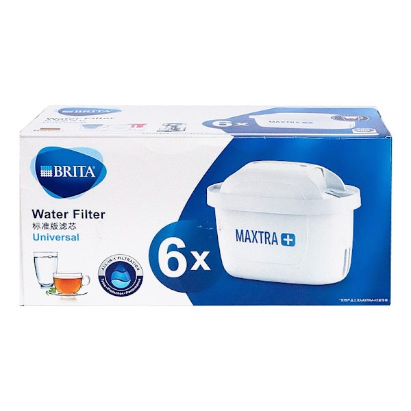 6-pack Brita Maxtra vesisuodatinpatruunoita, yhteensopiva kaikkien Brita-kannujen kanssa - Brita Maxtra vesisuodatin - Excellence