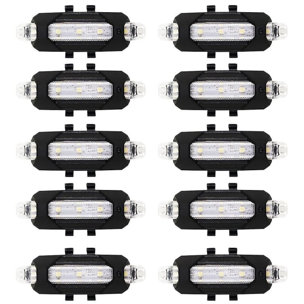 10 kpl USB ladattava strobe varoitusvalo autopyörälle moottoripyörälle drone yöllä led-kehote Anti-co