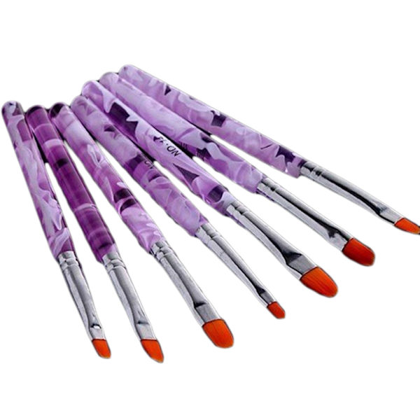PCS/ Set Manikyr Gel Pensel Akryl Kristall Handtag Konst