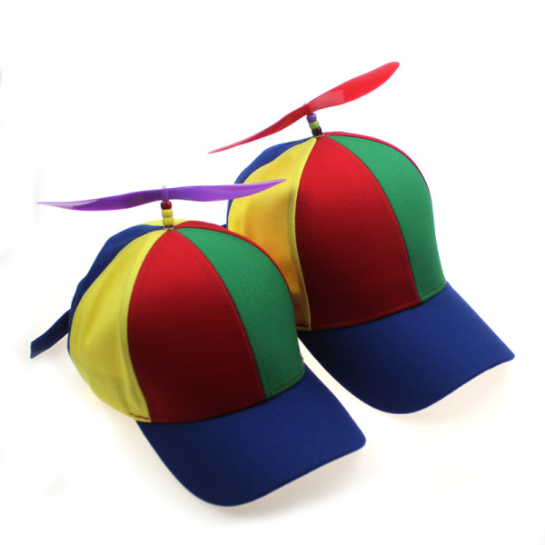 barn Flerfärgad Propeller Baseballhatt Kvinnor Utomhushatt Avtagbar Creative Summer Snapback Cap