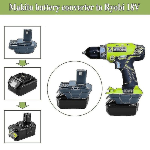 Makita 18v lithium batteri adapter konverter til Ryobi 18v P108 P105 Abp1081 lithium-ion batterier Nikkel batteri elværktøj