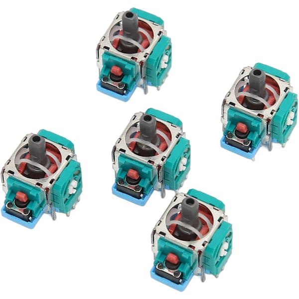 5-pack Ersättningsjoystick för PS5, Ny Analog Stick Tummodul för Exakt Styrning av Handkontrollen, Hållbara PS5-tillbehör