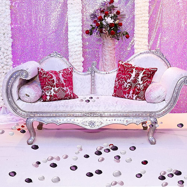 400 stk silke rosenblade til bryllup dekorationer, lavendel lilla blomsterblade til centerpieces