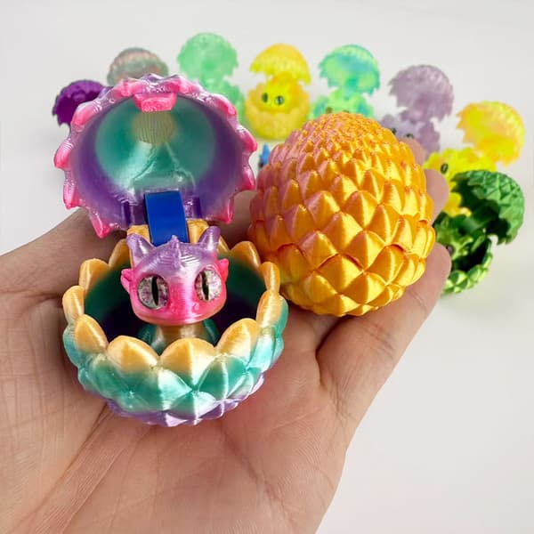 8 stk. påskedragelegesæt - 4 drager + 4 æg samleobjekter 4 dragons + 4 eggs