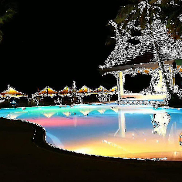 Led poolbelysning, 18w Par56 Rgb pool lys. Undervands spotlight med fjernbetjening poolbelysning, 12v AC/DC Ip68 vandtæt pool lampe Fe