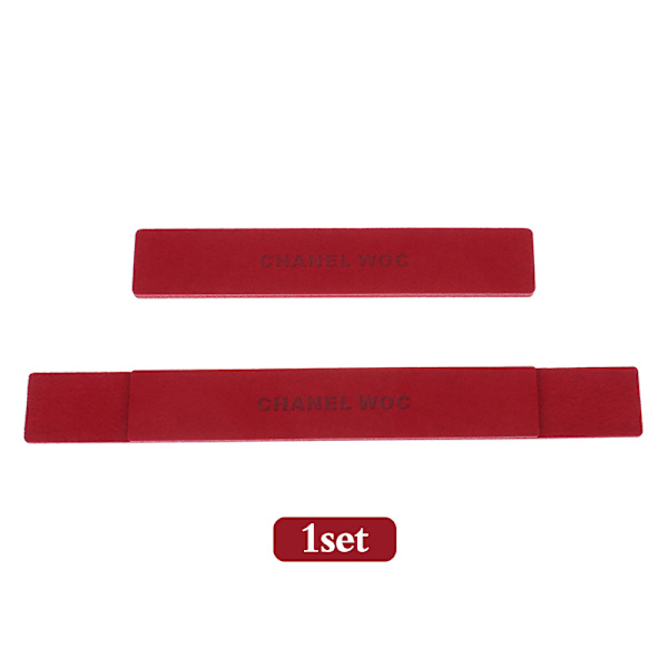 1Set CC Woc Base Shaper Insert Organizer Bag Purse Base Wine red