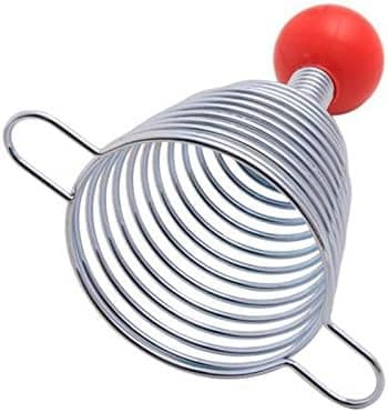Nötknäppare i rostfritt stål med spiralfjäder
