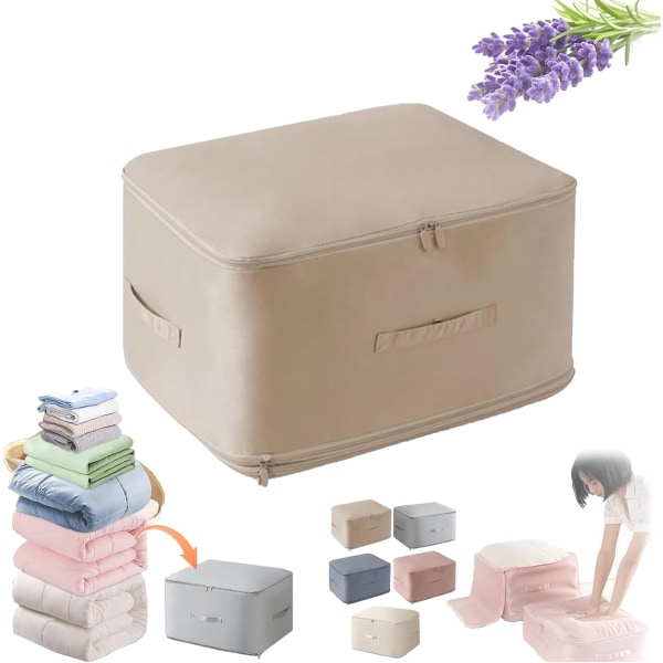 Ultra Space Saving Self Compression Organizer, Compression Packing Cubes, Expandable Packing Organizers (gul) yellow