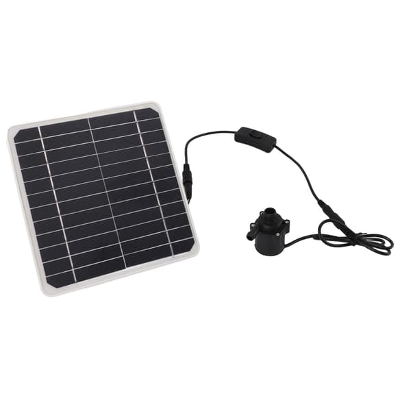 50W solcellepanel vannpumpe med strømlagringsfunksjon, vannvolumjustering med bryter, solcellevannpumpe fungerer 24 timer