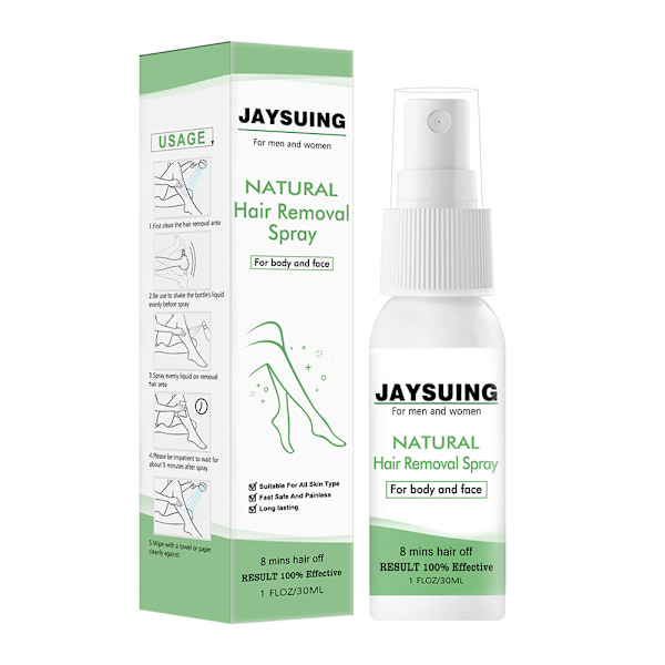 Hellävarainen karvanpoistosuihke puhdistavalla vaikutuksella 30ml