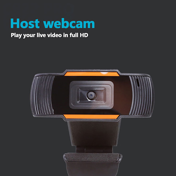720P HD-webbkamera 5MP inbyggd mikrofon USB stationär dator webbkamera 180° roterbar
