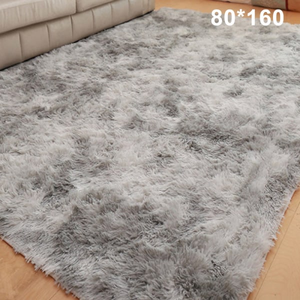 Olohuoneen matto Makuuhuoneen Sängyn matto Yksinkertainen Moderni Kotitalouksien Lattiamatto Pehmeä Monivyöhykekäyttöinen Peitto Vaaleanharmaa Light Grey 80cm*160cm