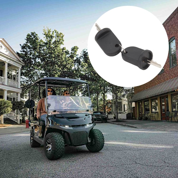 2st Tändningsnyckel 605946 Pålitlig Stabil Robust Tändningslås Nyckel Ersättning för E‑Z‑GO RXV Gas Elektrisk Golfbil