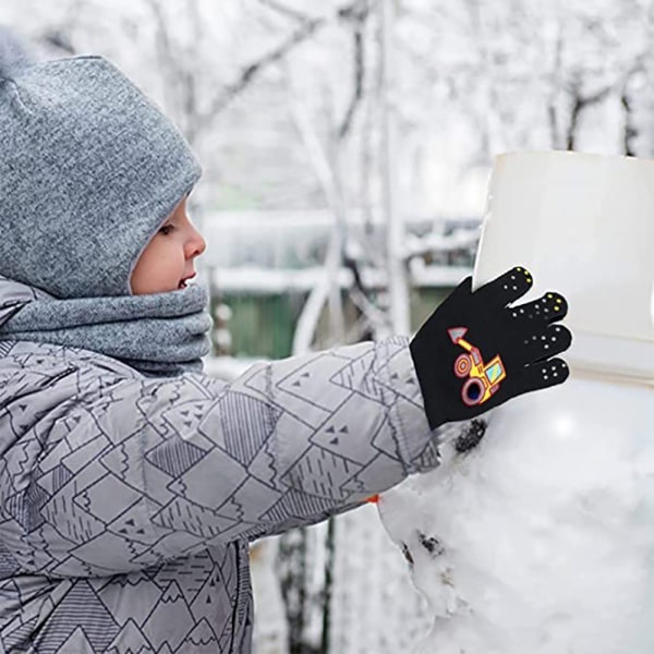 Lämpimät neulotut hanskat, joustavat täyspitkät hanskat, hanskat joustavat