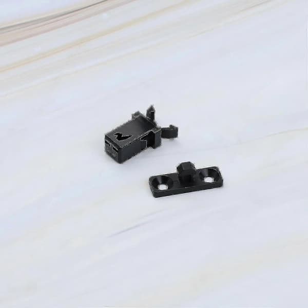 Black Plastic Latch for Trash Can, Compatible with Brabantia, 3-50L, 10-pack