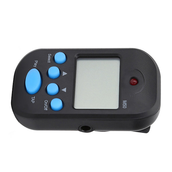 Mini Digital Beat Tap M50 Tempo Metronom Klips Musikinstrument (Svart)