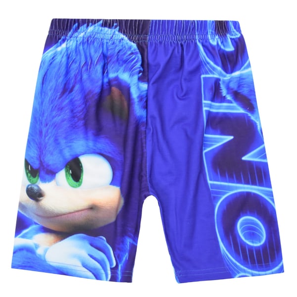 Sonic the Hedgehog Summer Outfit Sæt T-shirt shorts til børn Boy Blu Blue 6-7 Years = EU 116-122