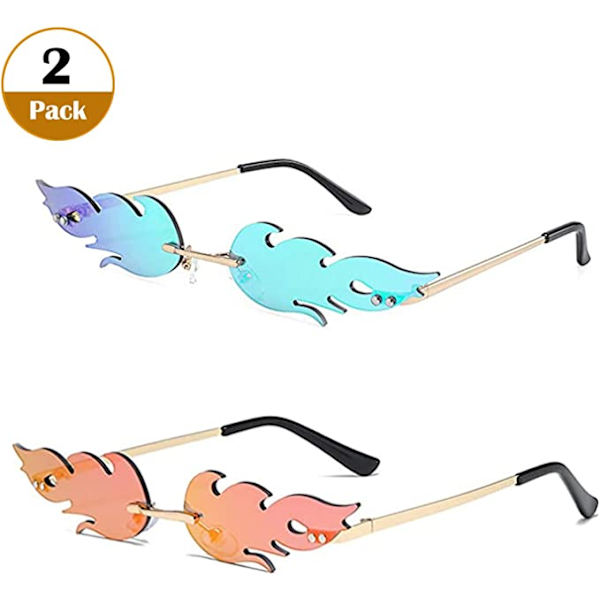 Flamsolglasögon, 2-pack flamsolglasögon, flamsolglasögon