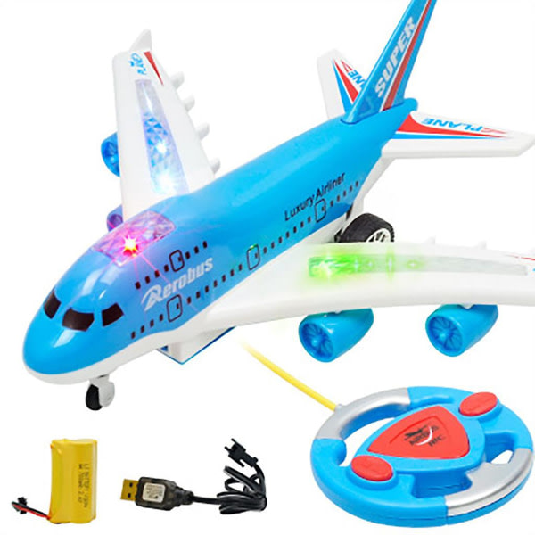 Mardi Gras 2024 Rc lentokone matkustajalentokone B747 siviili-ilmailu sähköinen lasten lelu malli B