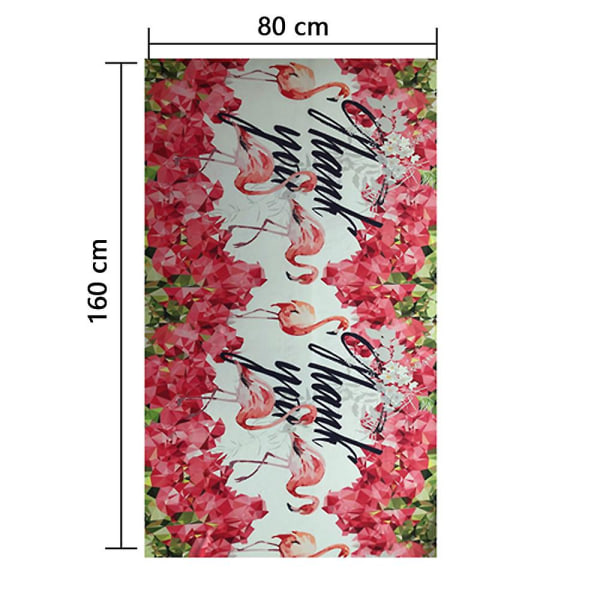 Mikrofiber hurtigtørrende strandhåndkle med bæreveske, superhåndkle (rosa flamingo)