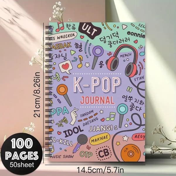 Spiral notesbog K-POP hot stil interessant spiral dagbog spiralbog
