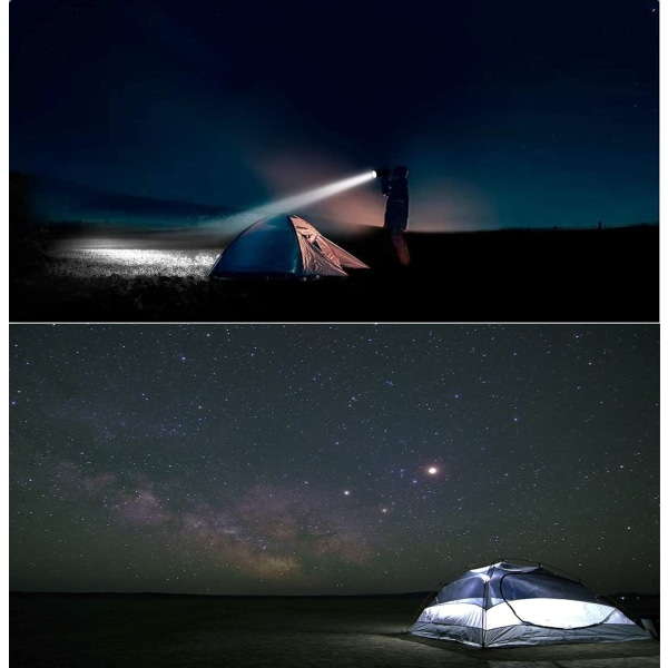 Solar camping lanterner, bærbar lommelygte LED camping lampe