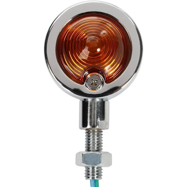 Blinklys, Universal 2X Chrome HL Motorcykel Røde Lys Blinklys
