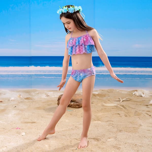 Barn Havfruehale Badedrakt Jenter Badedrakt Bukser Badedrakt B B 110