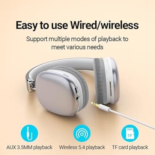 SY-BT1632 Langattomat Bluetooth-kuulokkeet HiFi-äänipelikuulokkeet Superpitkä valmiusaika Handsfree-nappikuulokkeet (valkoinen) Z-FD-RC-628 white