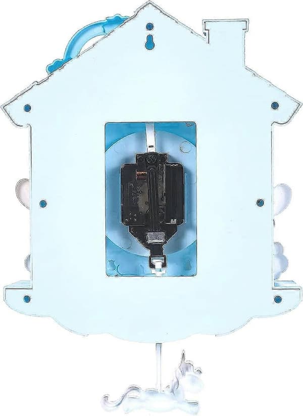 Melody Väggklocka 30 cm Tecknad Gungande Barn Flickor Vägg Quartz Klocka Heminredning Sovrum Tecknad Väggklocka Blue