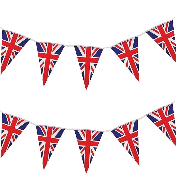 12 m Platinum Jubilee Bunting Banner Queen's 70th Yhdistyneen kuningaskunnan lippu
