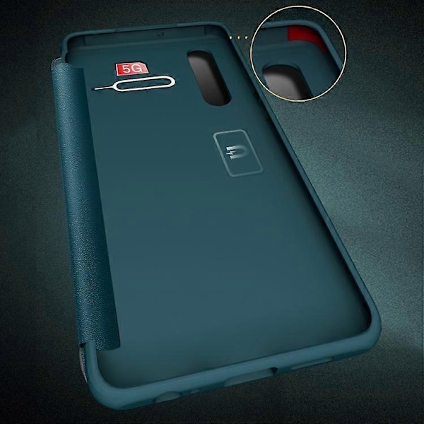 Yhteensopiva Huawei P30 Pro Magneettinen Sivunäkymä Iskunkestävä Vaakasuora Käännettävä Nahkainen Älykotelo - WELLNGS_xx Black