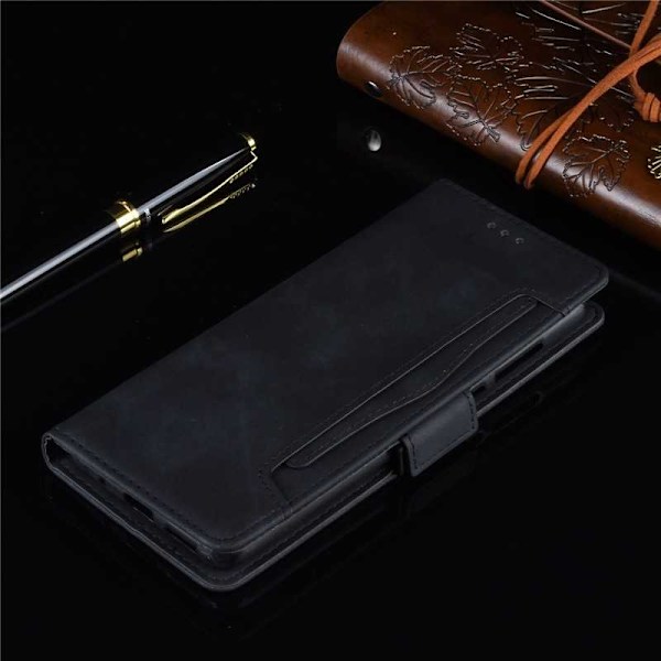 Oneplus 8T Wallet Case PU Læder 6-Rums Winston V3 Sort