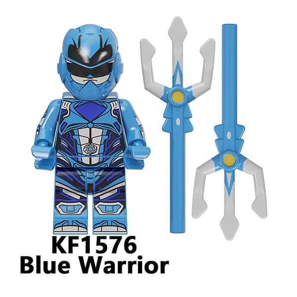7-pack Power Rangers Byggklossar Figurer Montering Minifigurer Leksaker Presenter för Barn