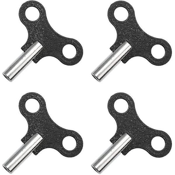 Nyckelklar. Mekanisk klocknyckel Universal klocknyckel Vridverktyg (Svart) (4 stycken) A