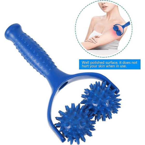 Muscle Roller Stick Håndholdt Foam Roller Massager Til Ryg Nakke Arm Ben (1 stk-blå)