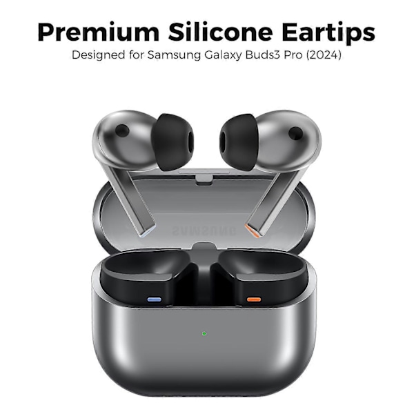 AHASTYLE WG173 Korvaavat korvatulpat Samsung Galaxy Buds3 Pro -kuulokkeille, 3 paria LMS silikonia Bluetooth-korva, valkoinen White Multicolor