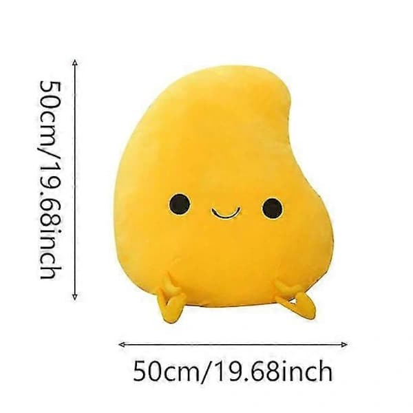 19.6\" Erittäin pehmeä hedelmäpehmolelu tyyny söpö 50cm mango makea