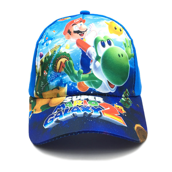 Super Mario Bros kasket justerbar hatt til barn C-blue